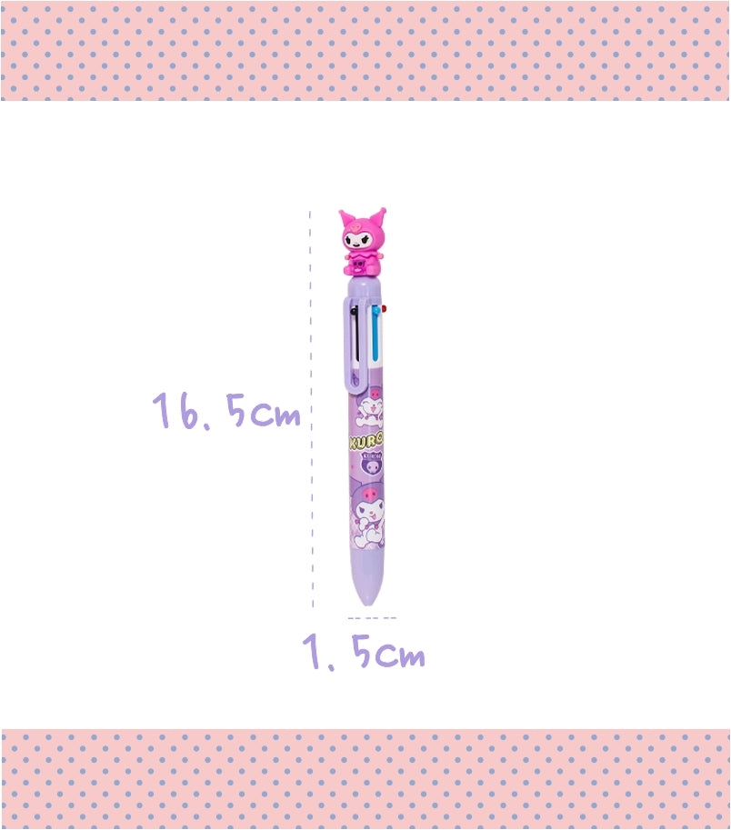 Sanrio Character Cute 6-Color Ballpoint Pen