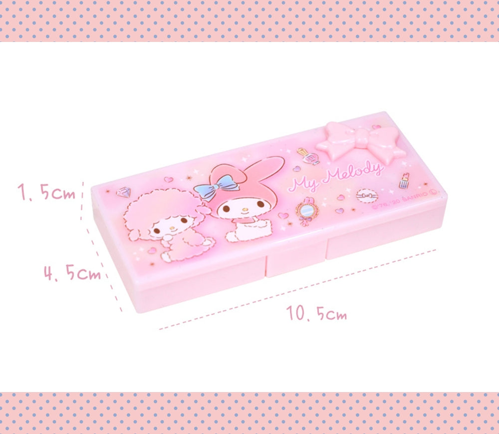 Melody & Kitty 1 Compartments Portable Pink Storage Box