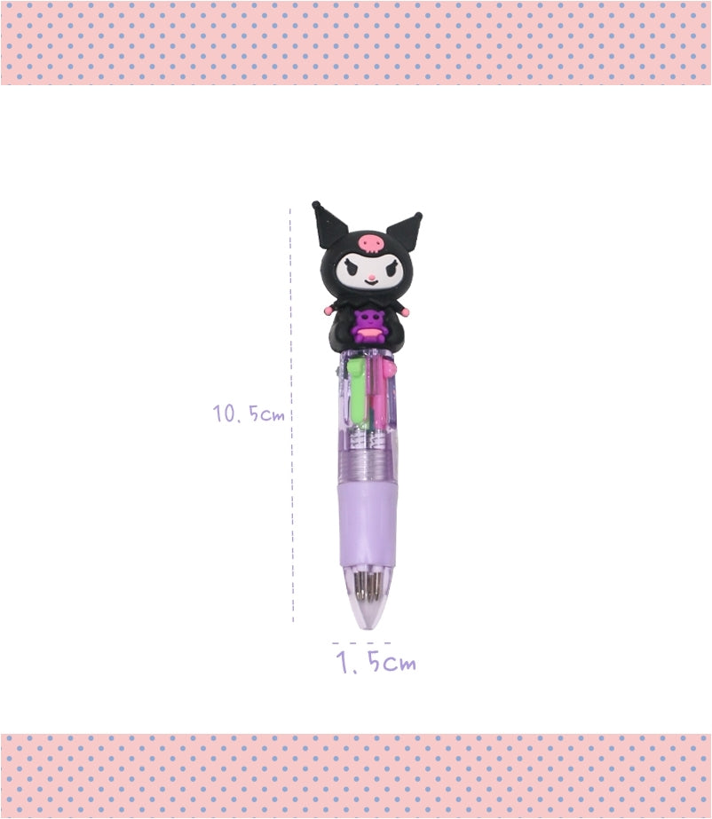 Mini 4-Color Sanrio Character Gel Pen