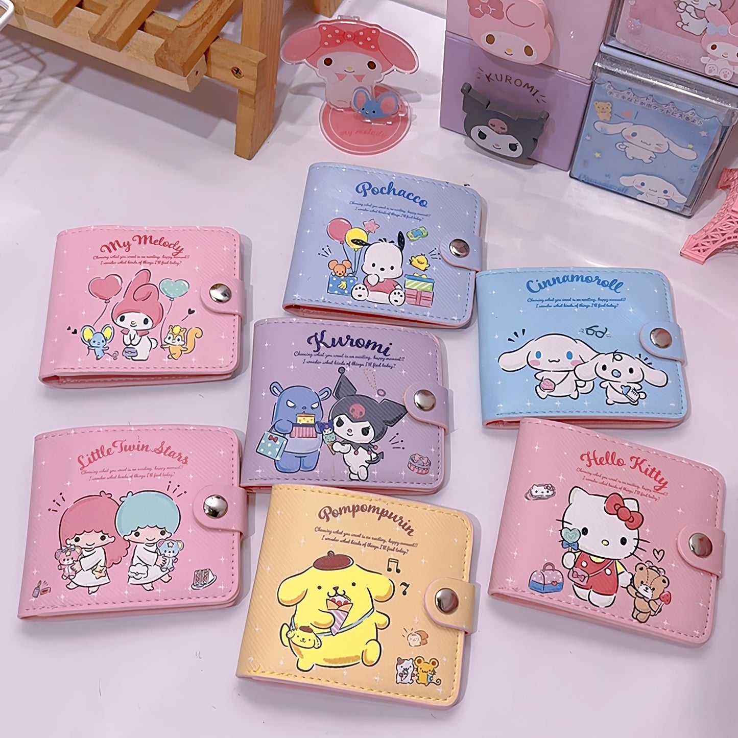 Sanrio Compact Bifold Wallet with Coin Pocket
