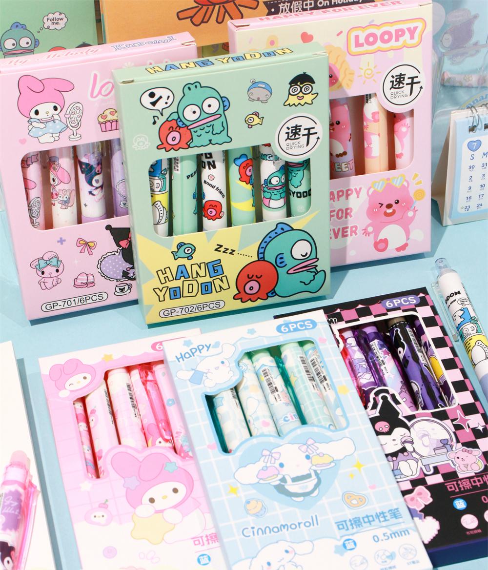 Sanrio Erasable/ Quick-drying Gel Pen Set