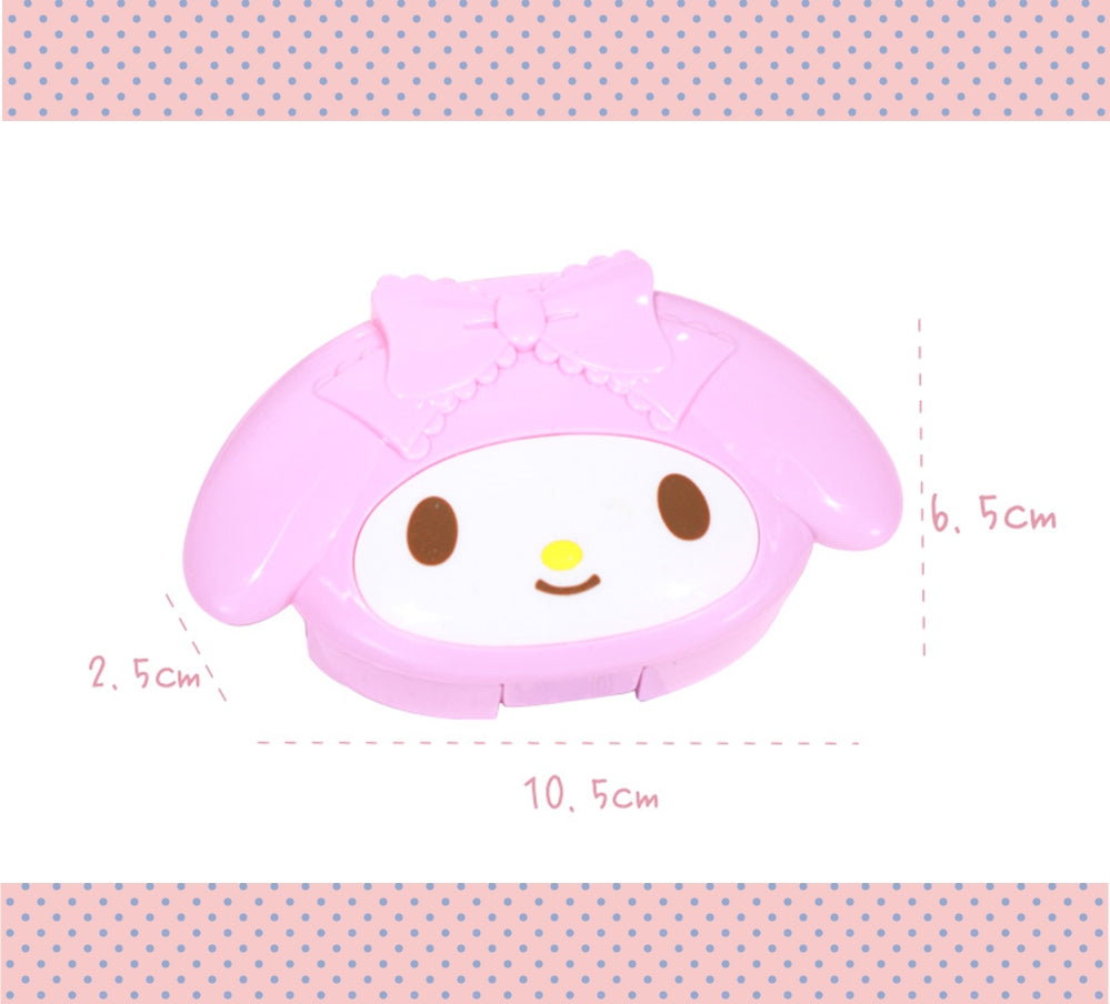 Melody & Kitty 4 Compartments Portable Cute Travel Pill Organizer