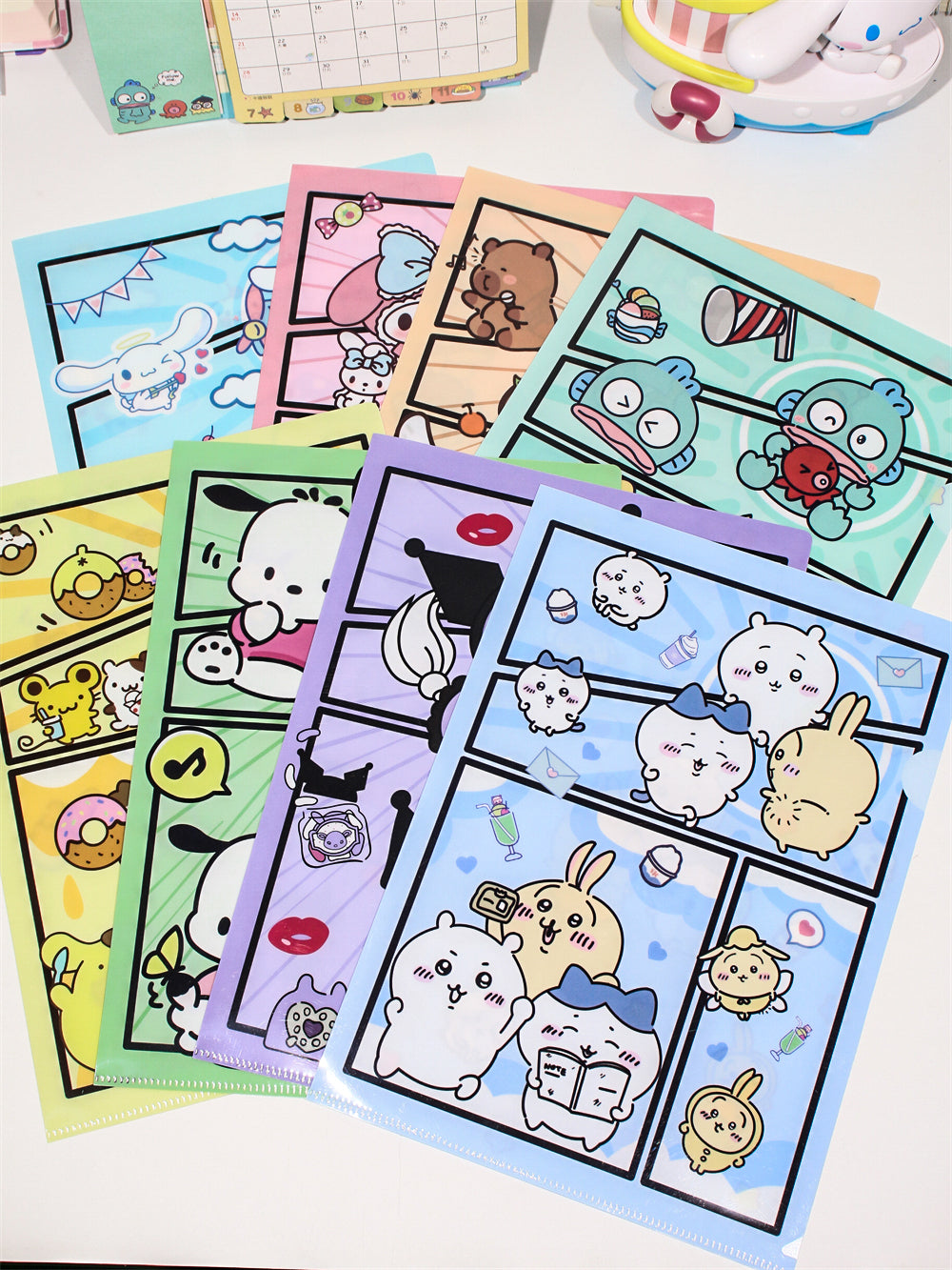 Sanrio L-Shape A4 Large Capacity File Folder
