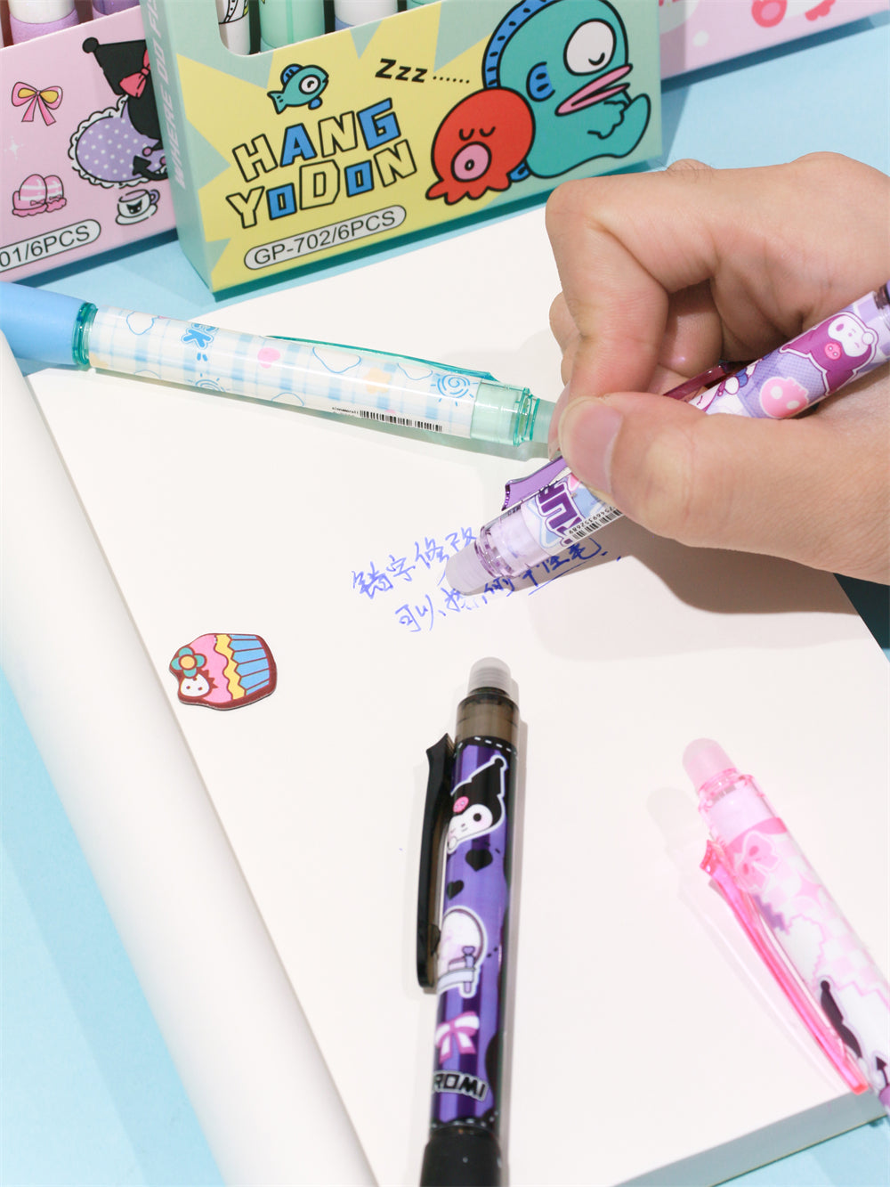 Sanrio Erasable/ Quick-drying Gel Pen Set