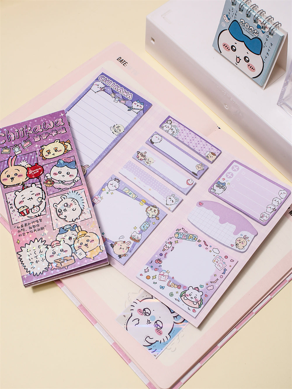 Chiikawa Foldable Sticky Notes Book