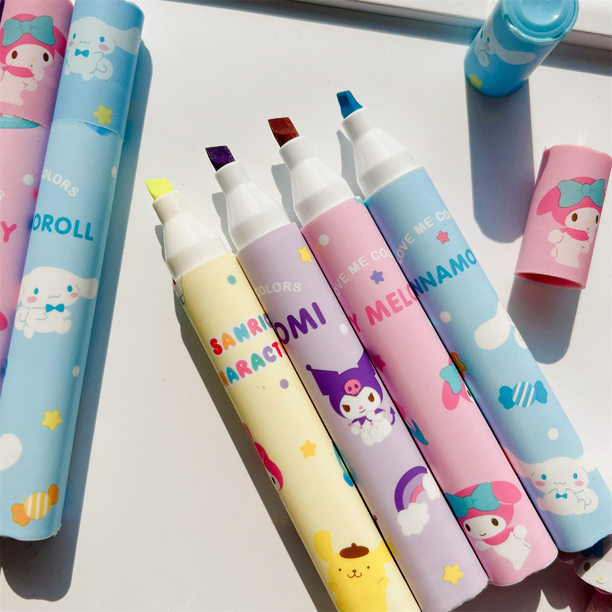 Sanrio Pastel Highlighters Set
