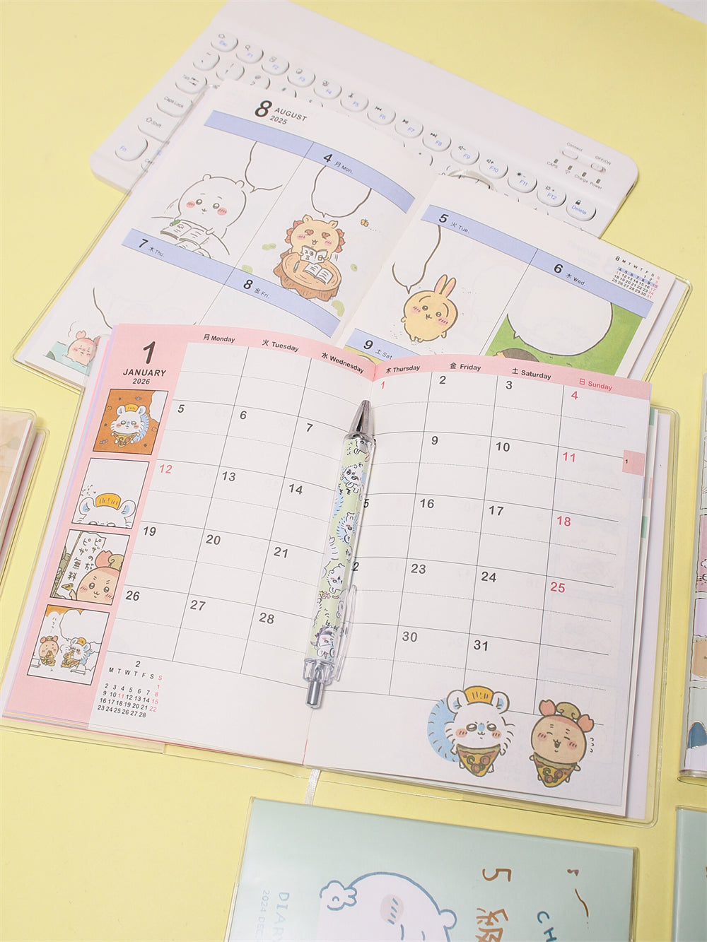 Chiikawa/Hachiware/Usagi 2025 Comic-Style Daily Planner