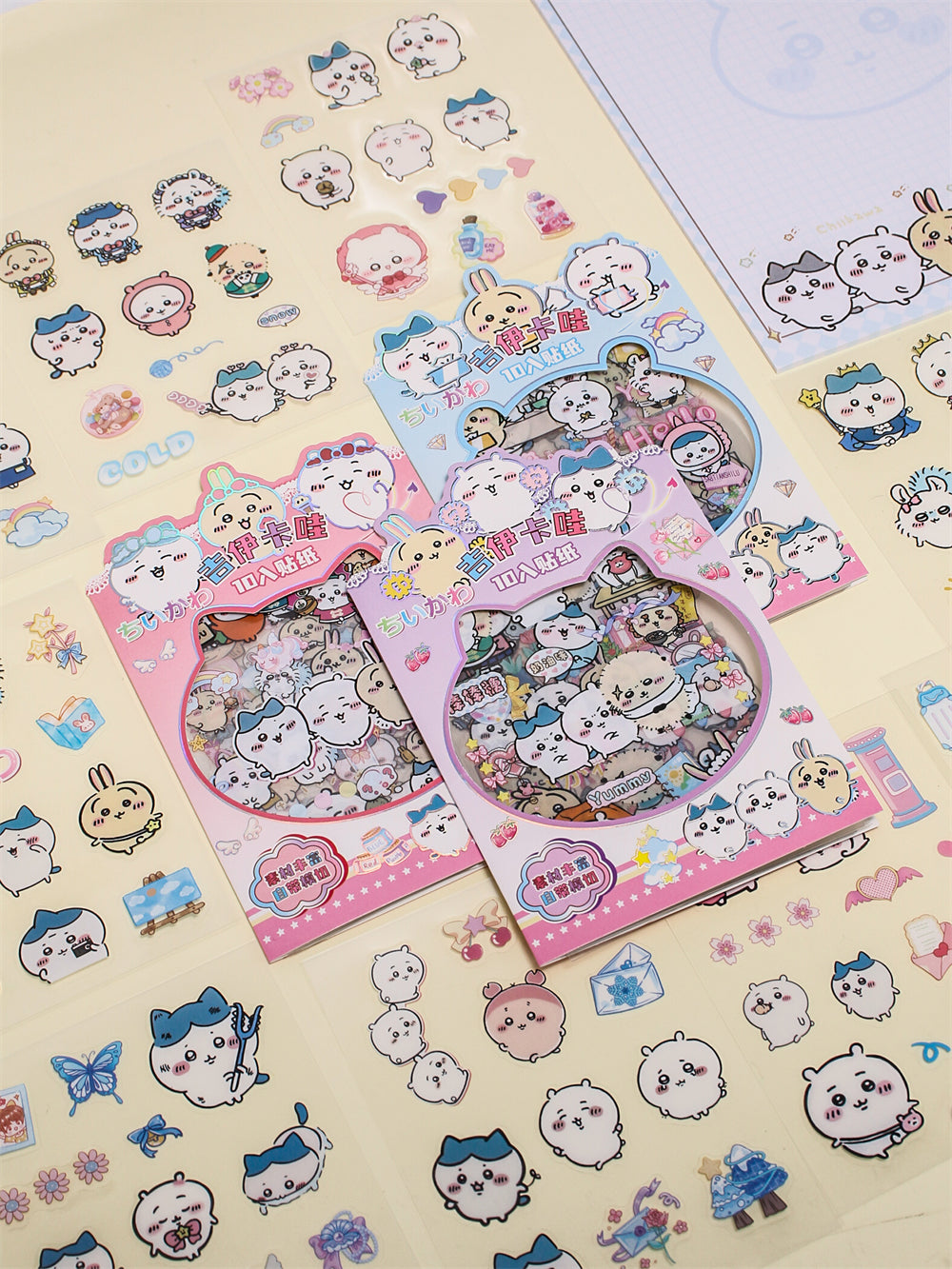 Cute Transparent Chiikawa Waterproof Stickers | 10 Sheets