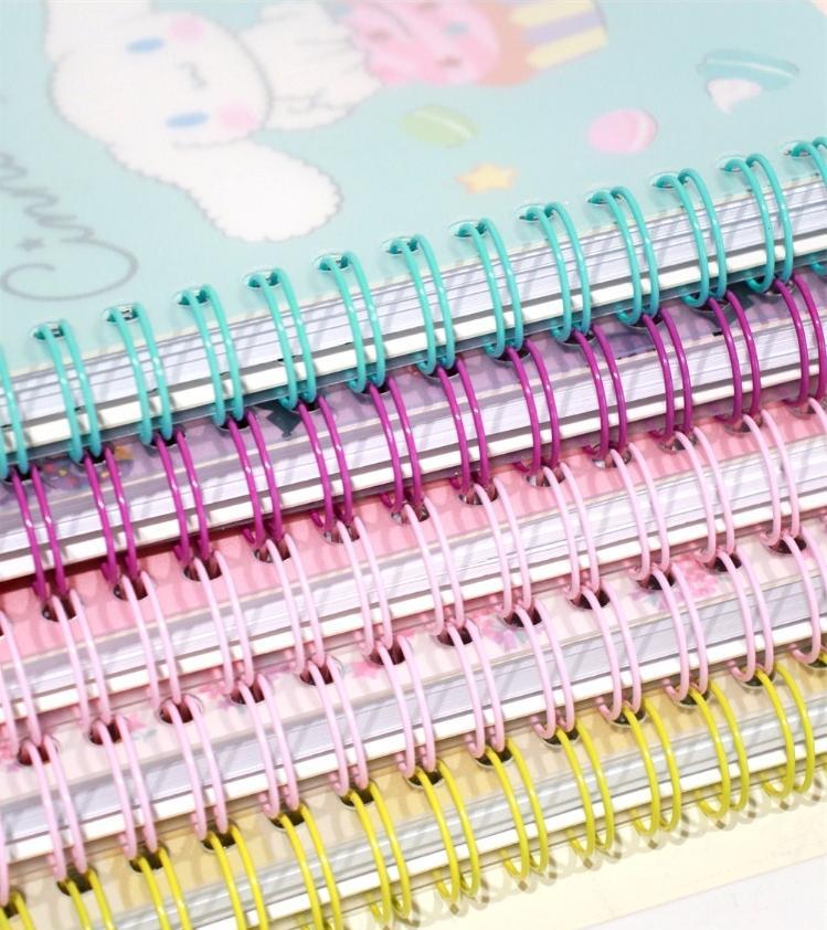 Sanrio A6 Spiral Notebook 60P-Kuromi/Cinna/Melody/Pompom/Pochacco