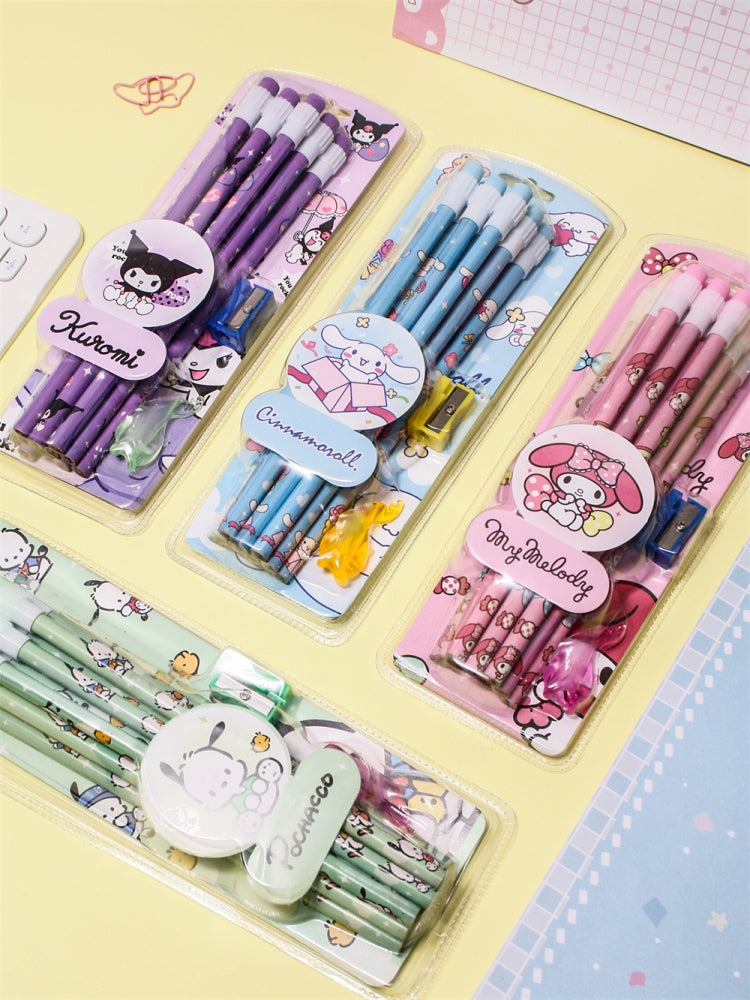 Sanrio 12-Pack HB Pencils with Eraser Tips