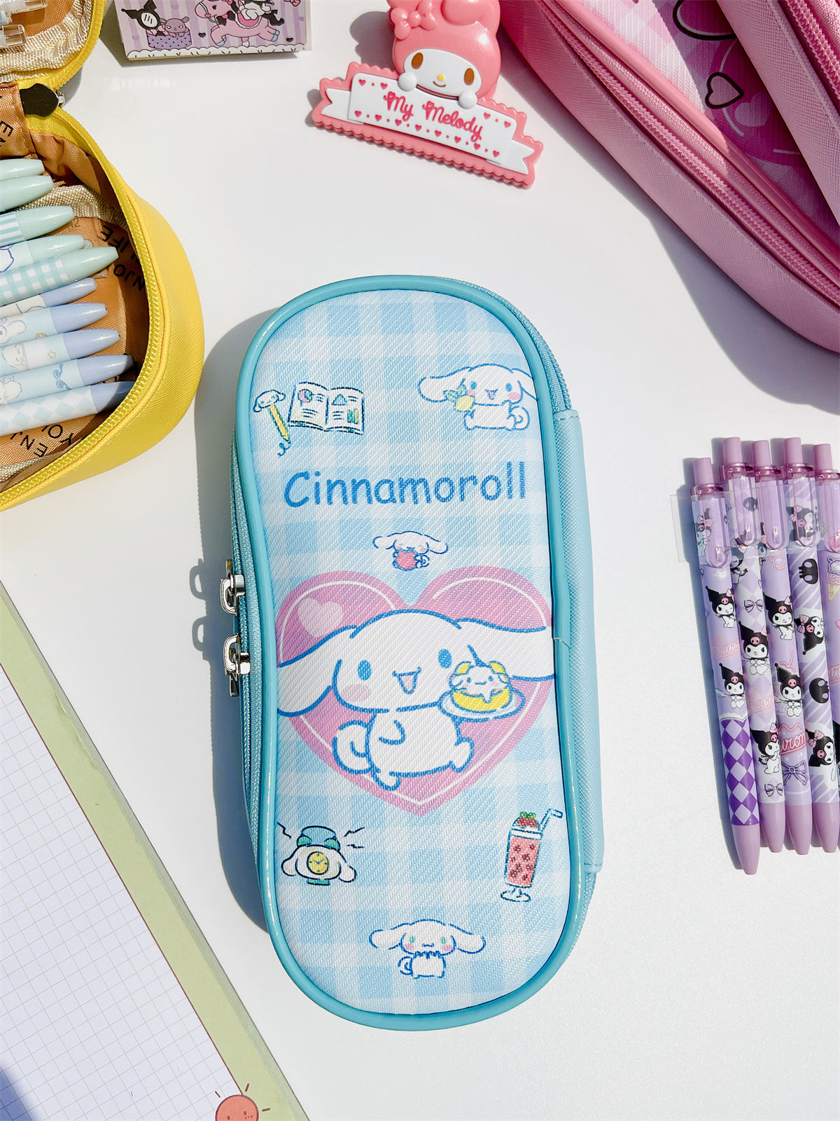 Sanrio Plaid Series PU Storage Pouch-Weiweigoods