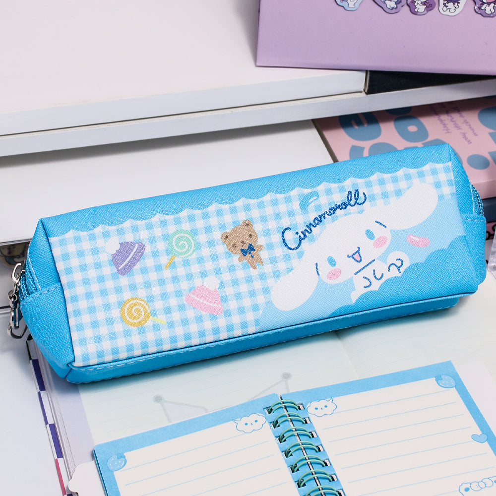 Sanrio PU Double-Zipper Pencil Case