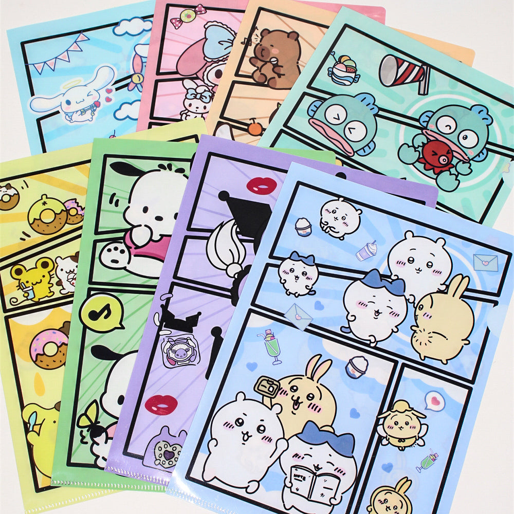 Sanrio L-Shape A4 Large Capacity File Folder