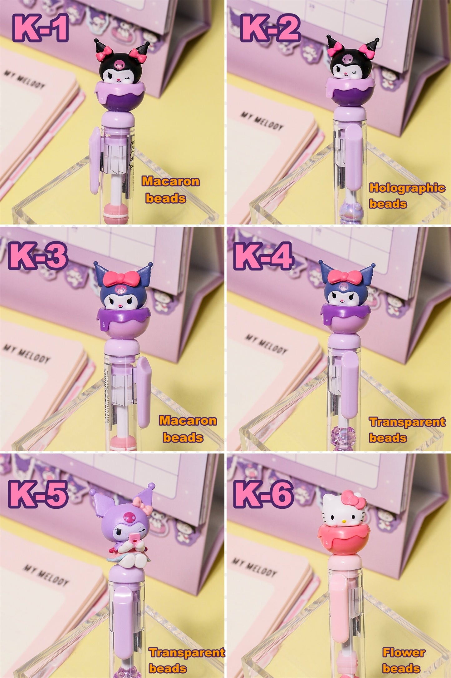 Sanrio DIY Stackable Bead Gel Pen