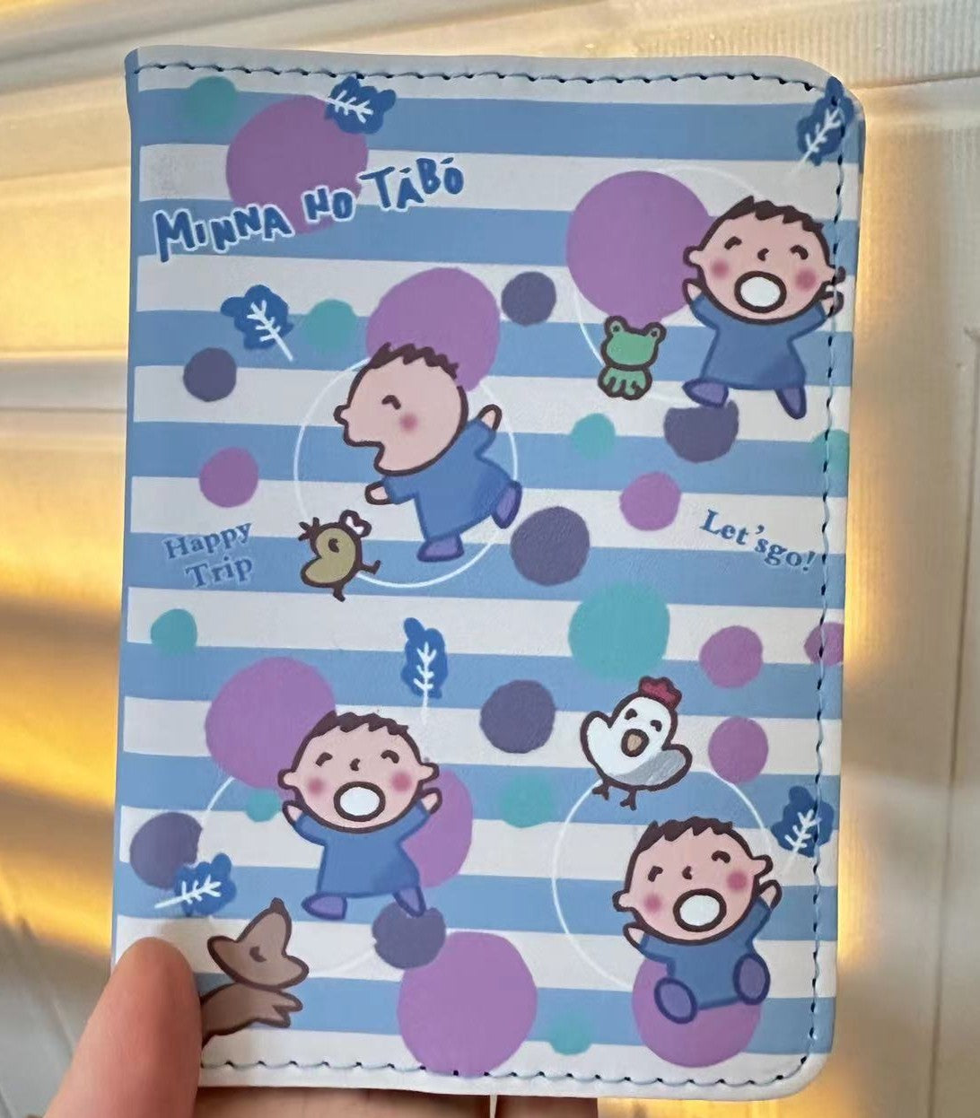 Cute PU Sanrio Passport Covers Case with Card Slot