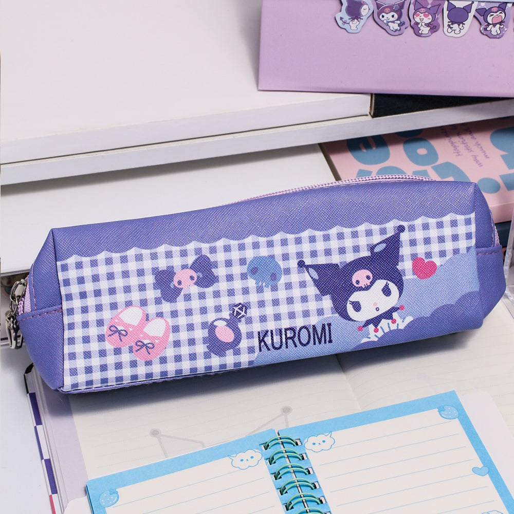 Sanrio PU Double-Zipper Pencil Case