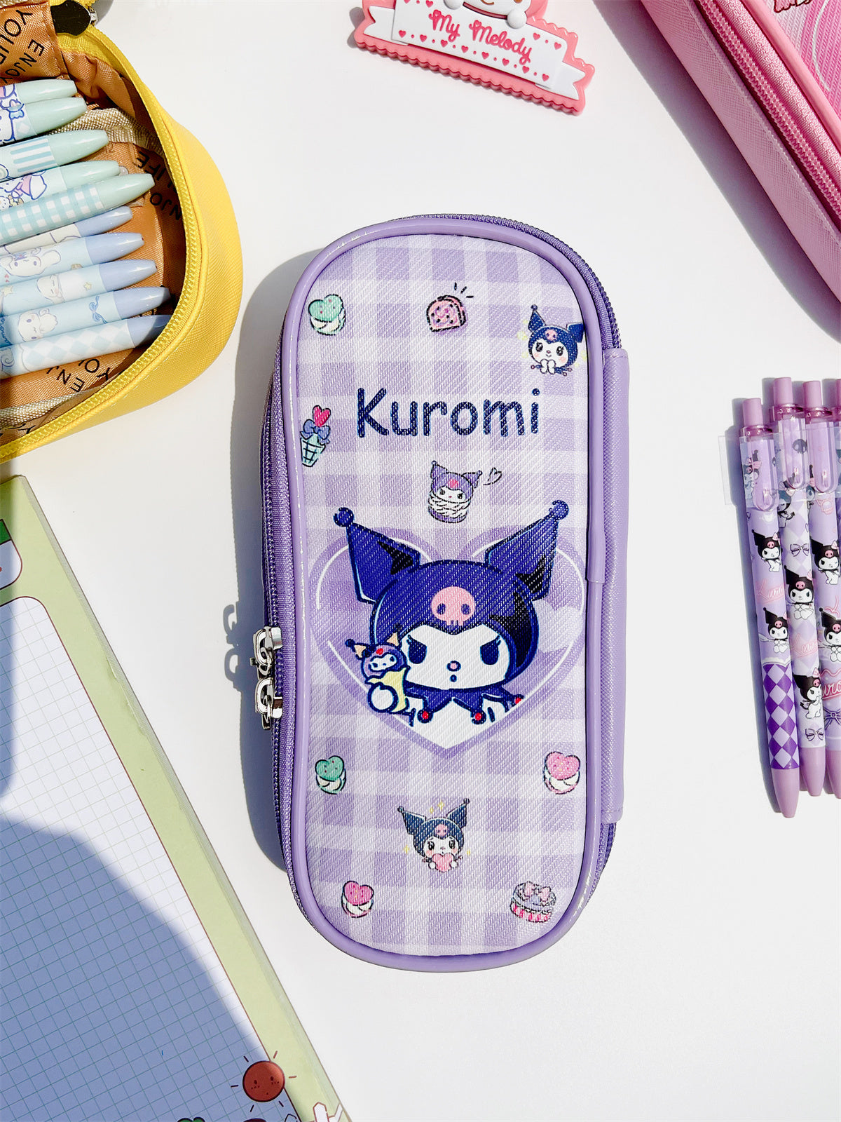 Sanrio Plaid Series PU Storage Pouch-Weiweigoods