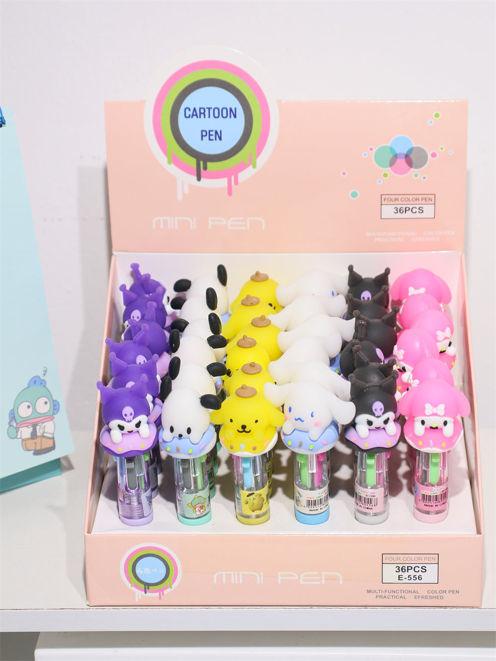 Mini 4-Color Sanrio Character Gel Pen