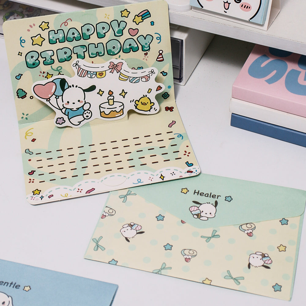 Sanrio 3D Pop-Up Birthday Card with Envelope