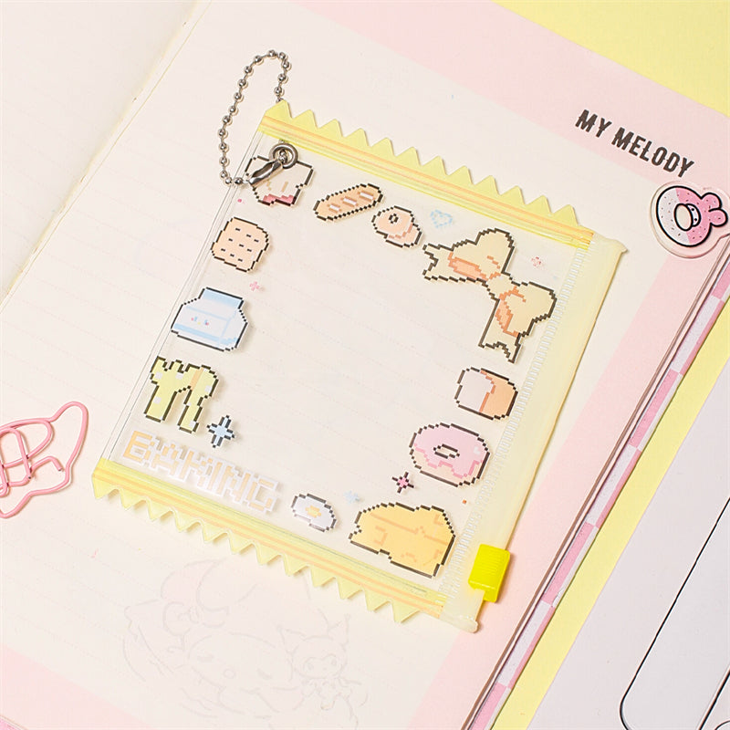 Pixel Style Badge Storage Pouch