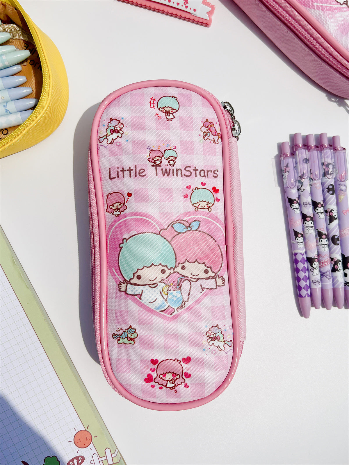Sanrio Plaid Series PU Storage Pouch-Weiweigoods