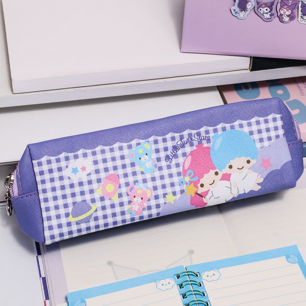 Sanrio PU Double-Zipper Pencil Case
