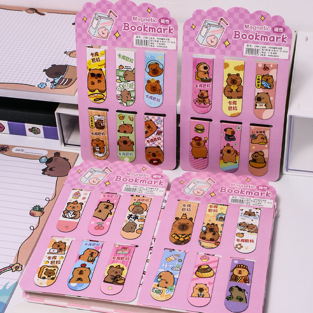 Sanrio & Capybara Magnetic Bookmarks