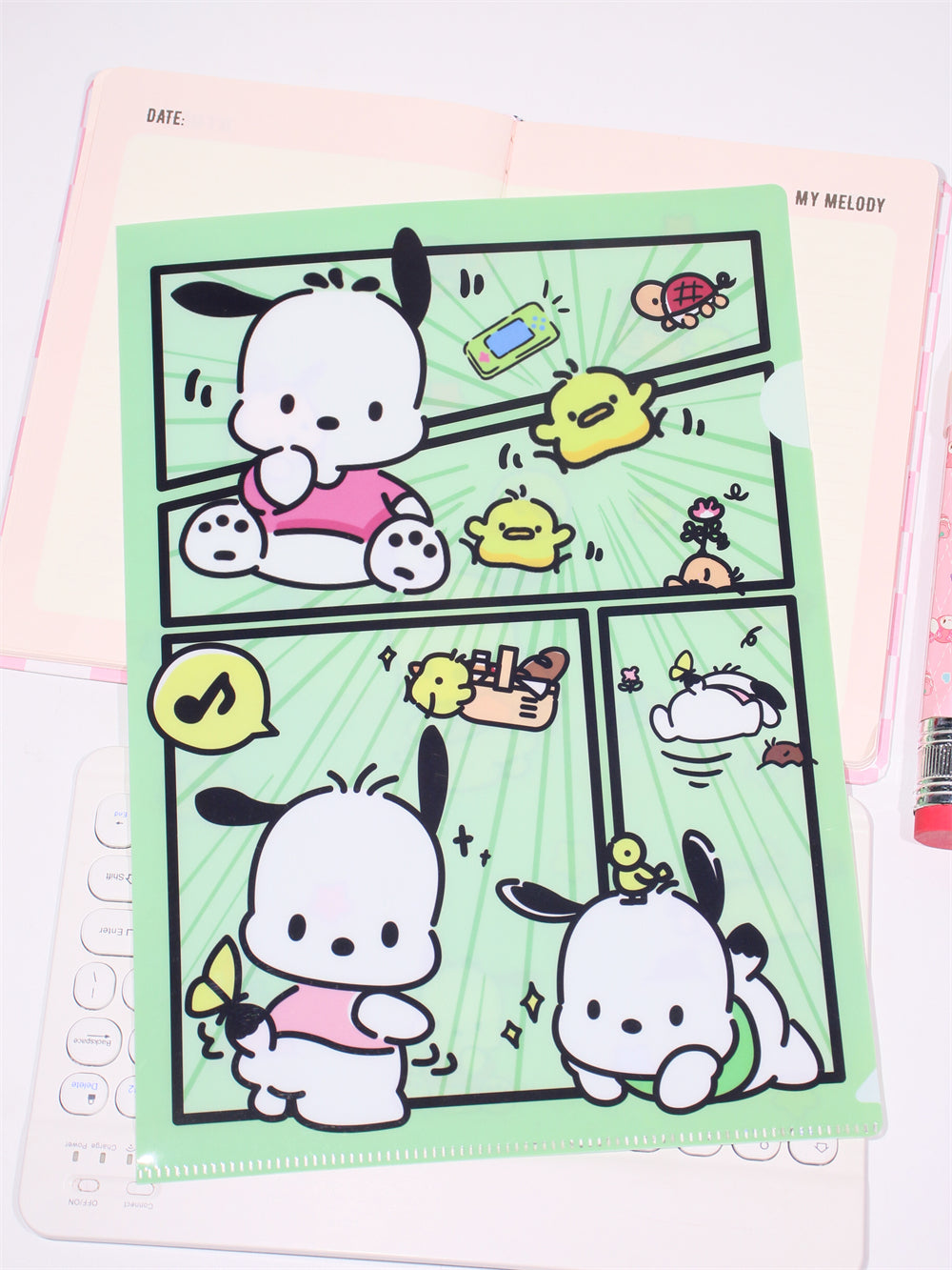 Sanrio L-Shape A4 Large Capacity File Folder