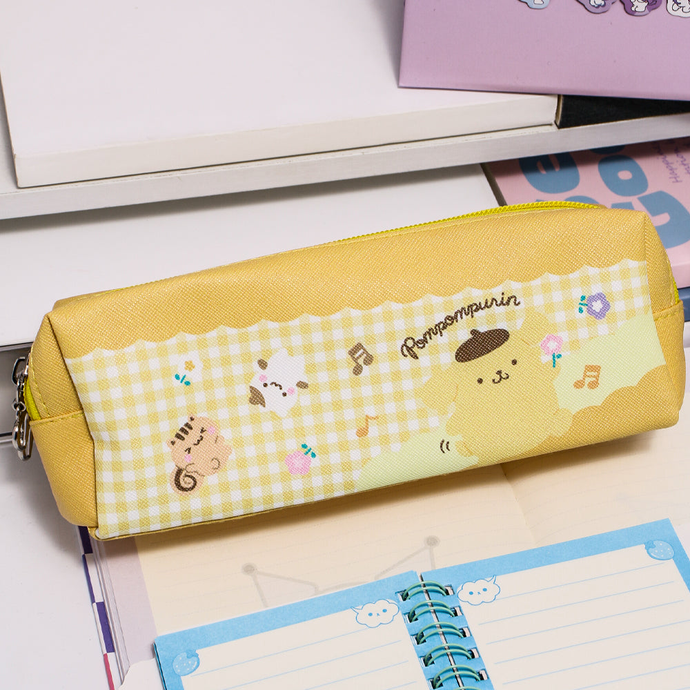 Sanrio PU Double-Zipper Pencil Case
