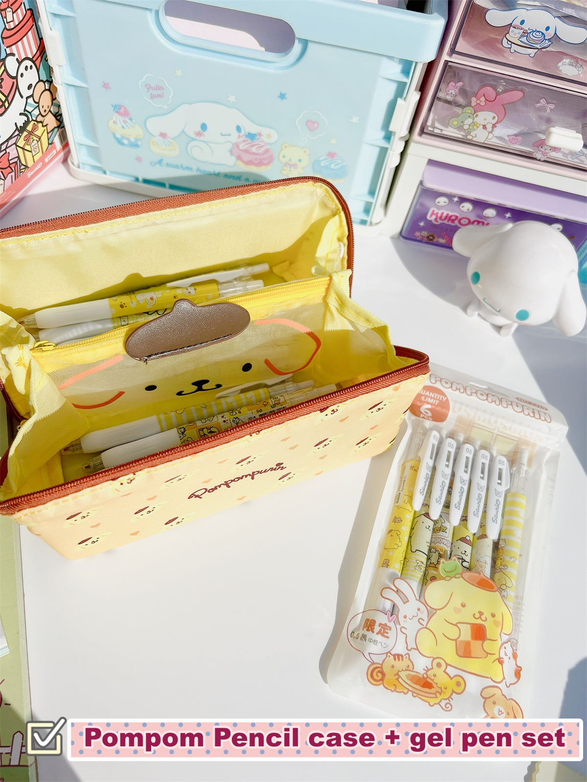 Sanrio Characters Foldable Pencil Case-Weiweigoods
