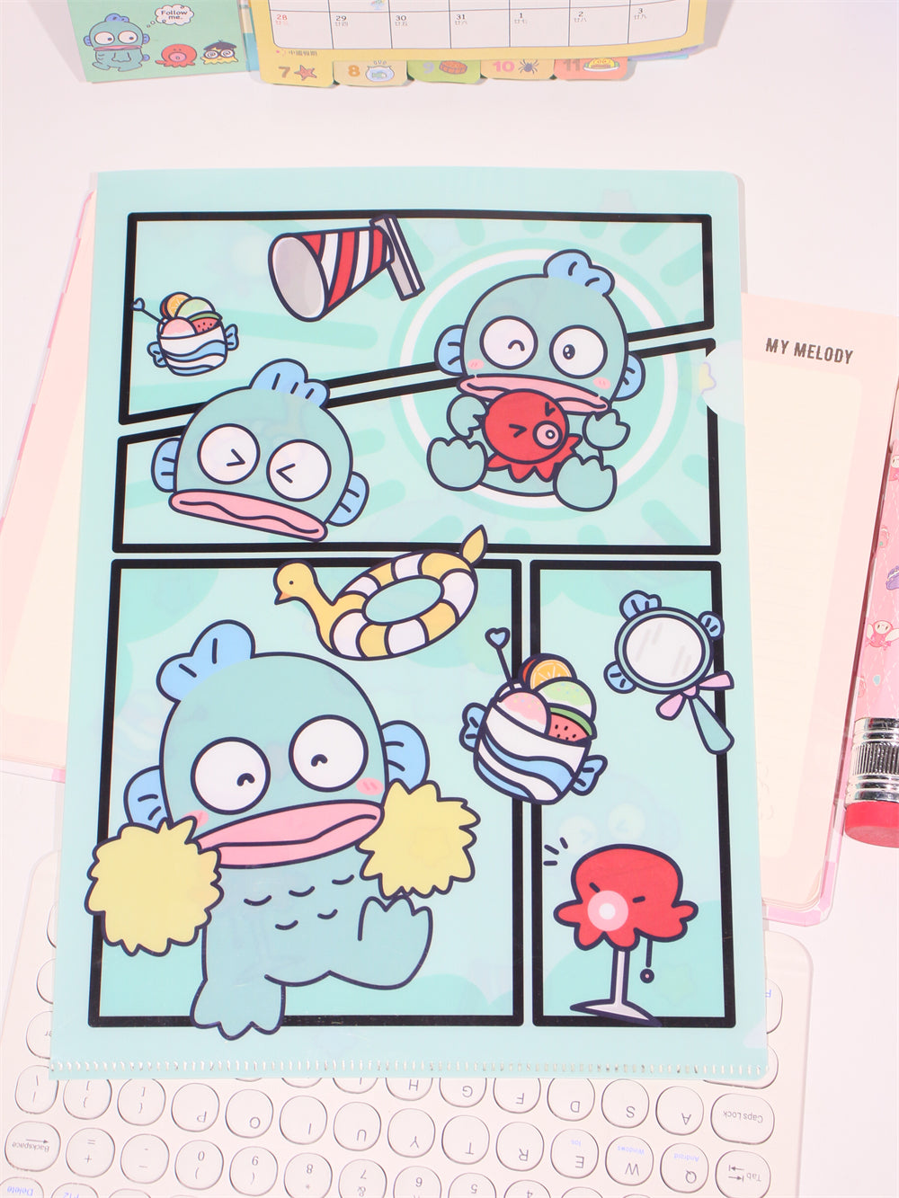 Sanrio L-Shape A4 Large Capacity File Folder