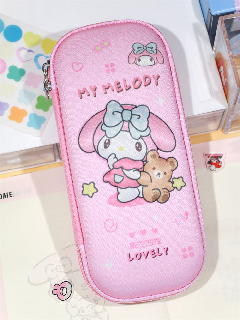 Kawaii PU/ Canvas 3D Multi-Layer Pencil Case