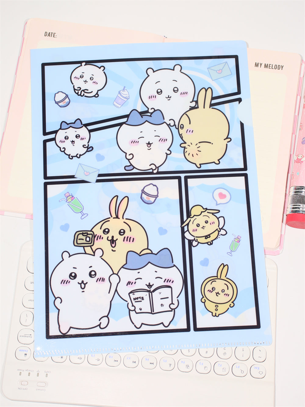 Sanrio L-Shape A4 Large Capacity File Folder