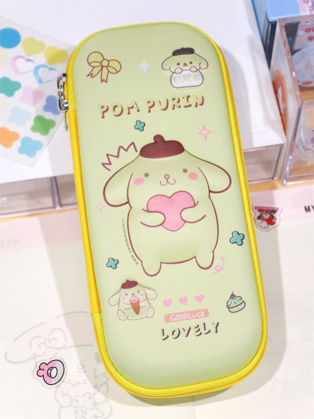Kawaii PU/ Canvas 3D Multi-Layer Pencil Case