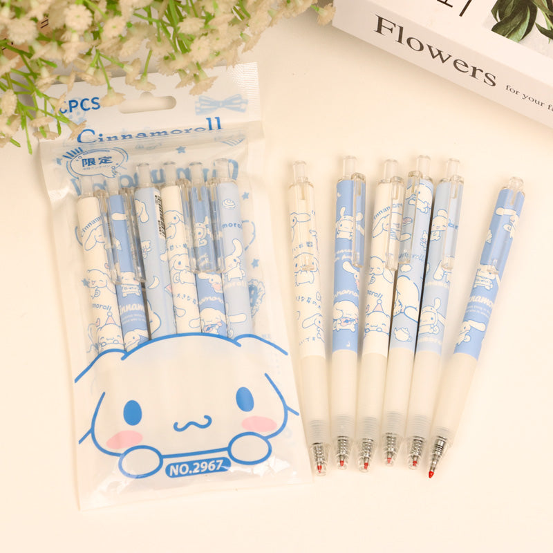 Sanrio Smooth Writing Gelschreiber-Set mit Druckfunktion