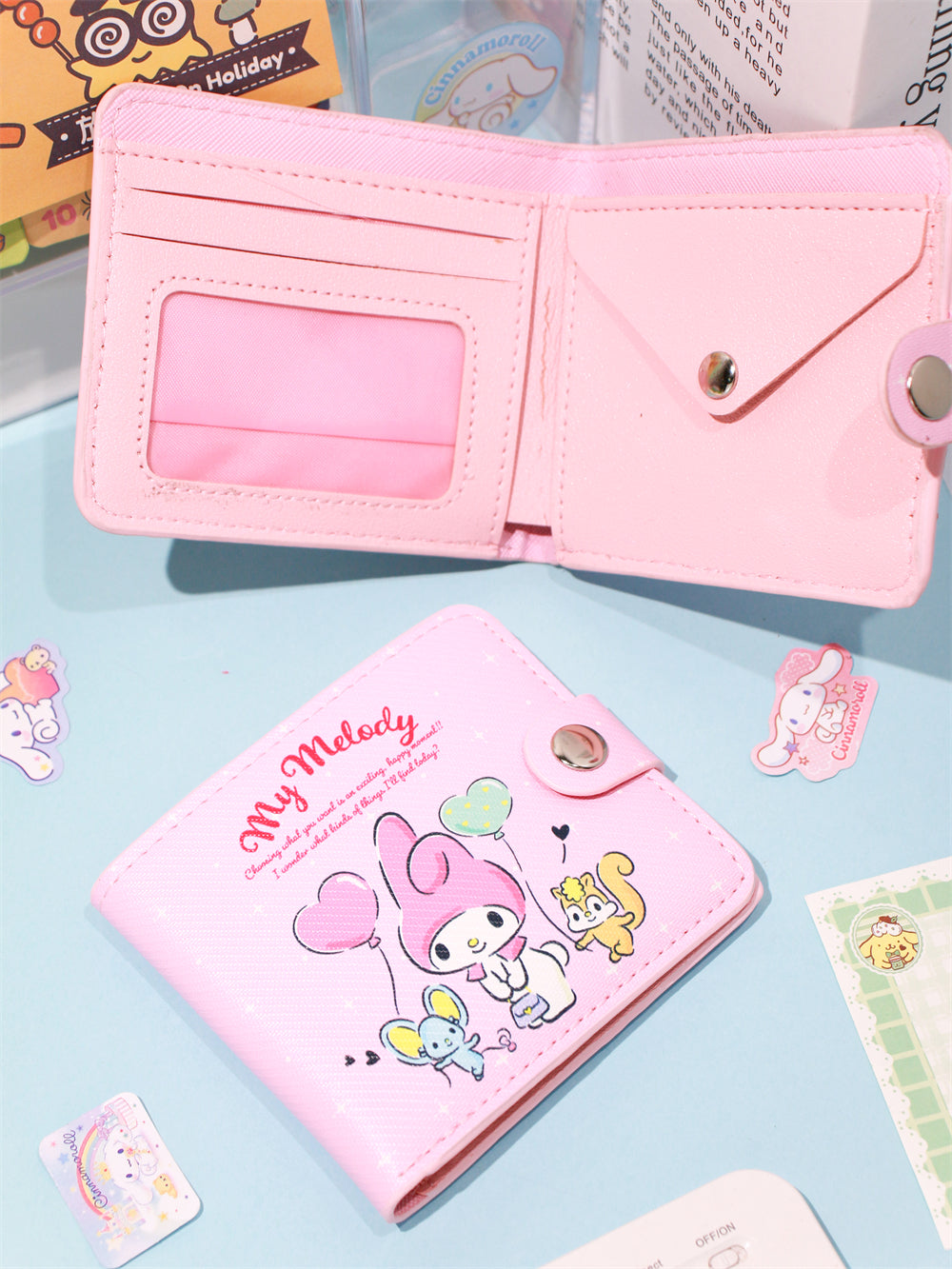 Sanrio Compact Bifold Wallet with Coin Pocket