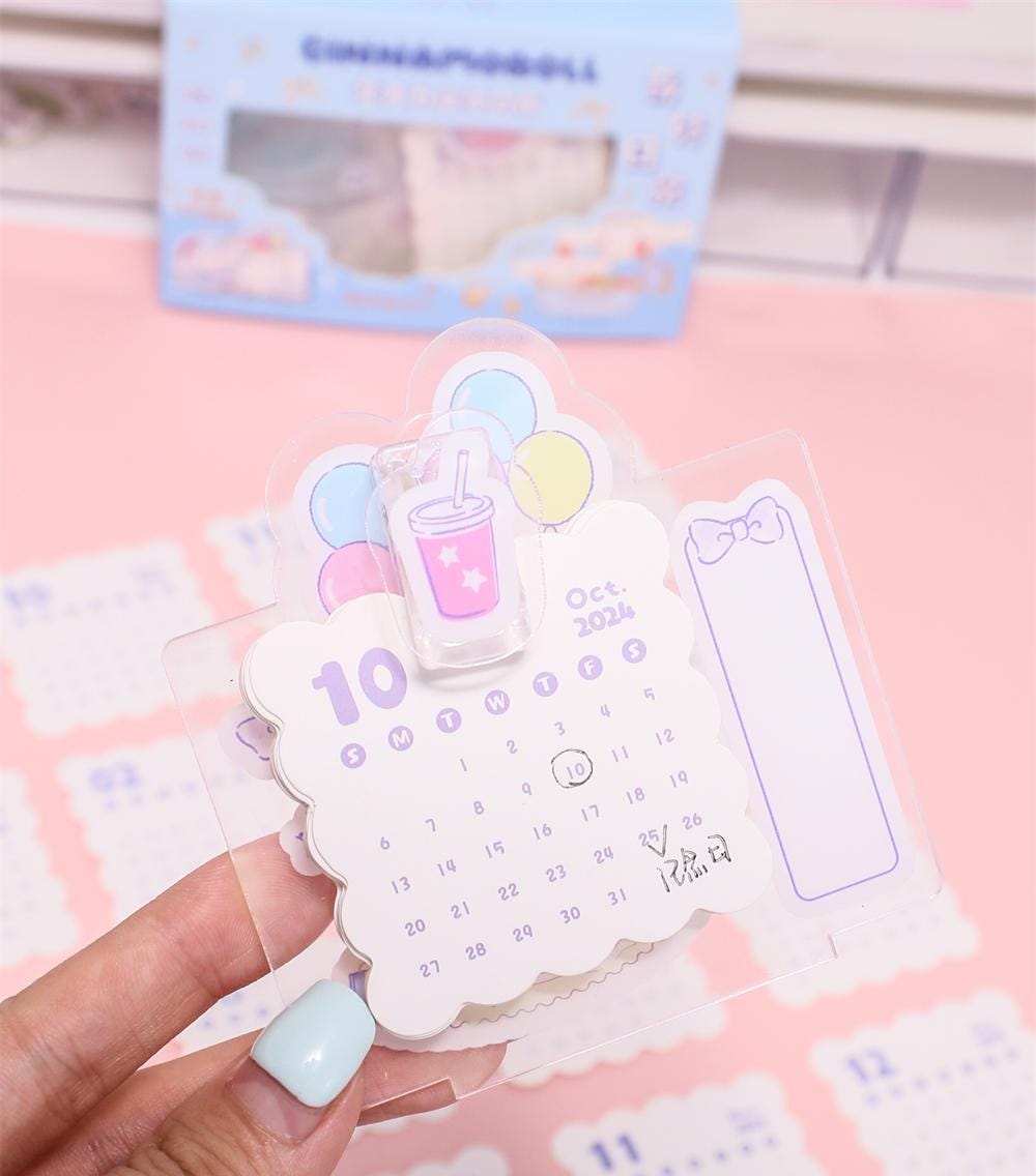 Acrylic DIY Desktop Calendar-Weiweigoods
