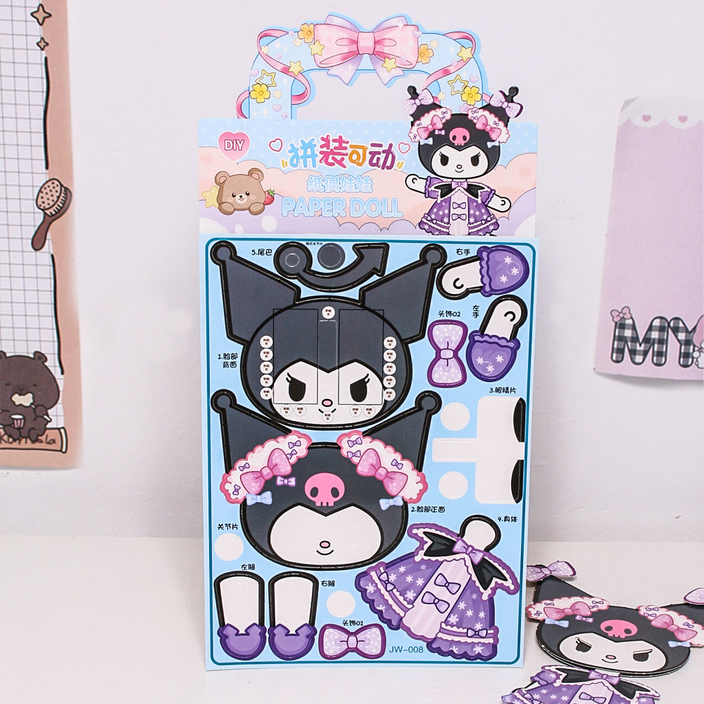 DIY Movable Dress/Up Doll Book-Weiweigoods