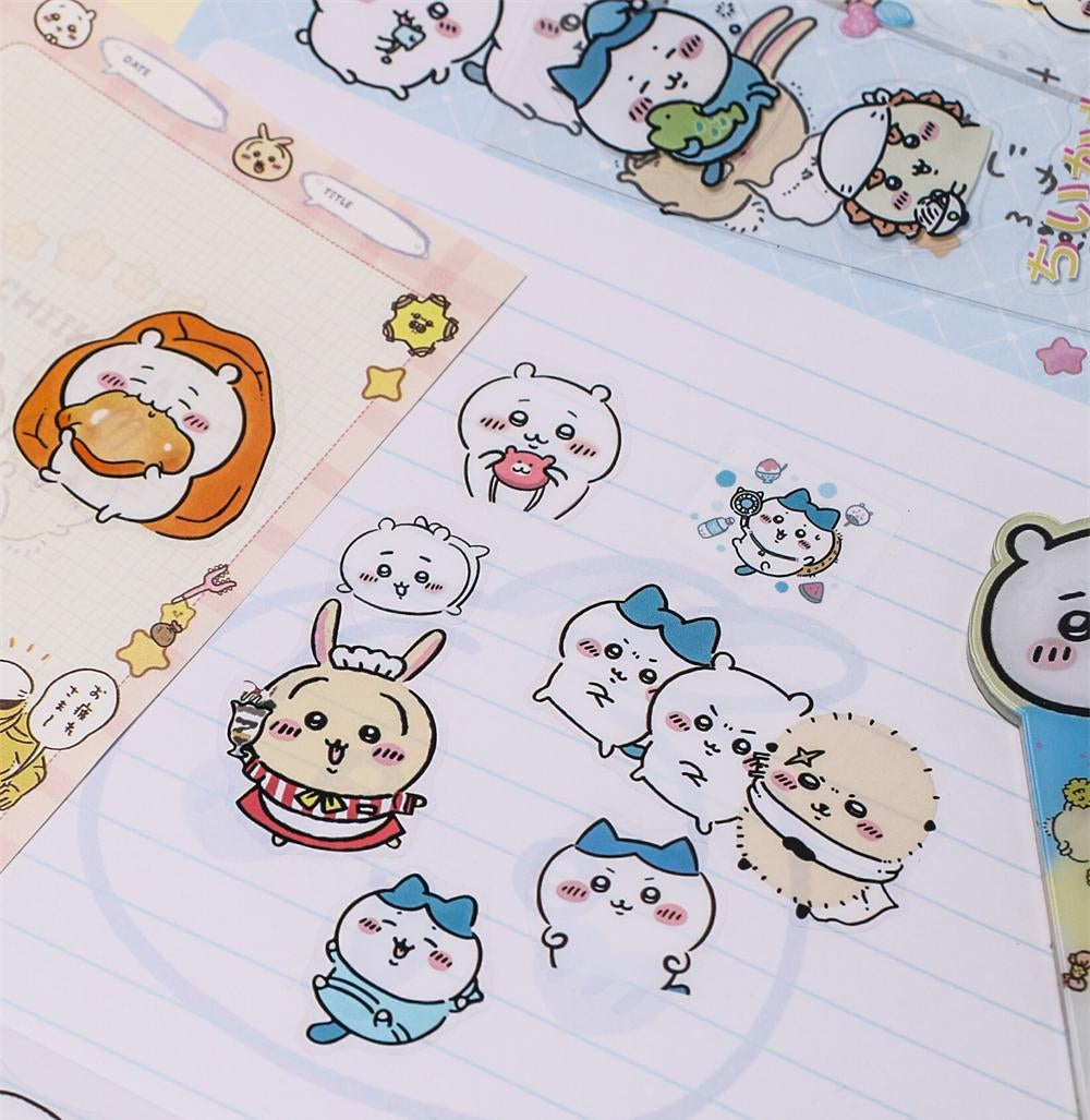 Cute Transparent Chiikawa Waterproof Stickers | 10 Sheets