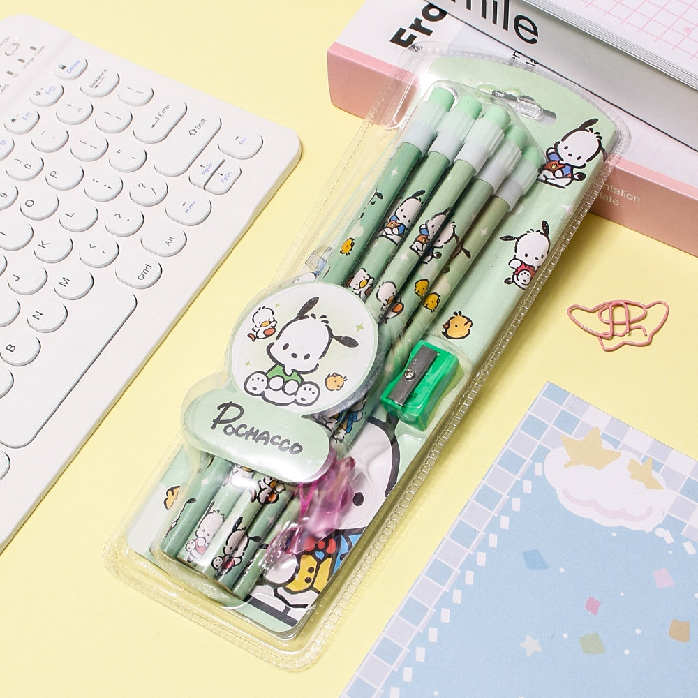 Sanrio 12-Pack HB Pencils with Eraser Tips