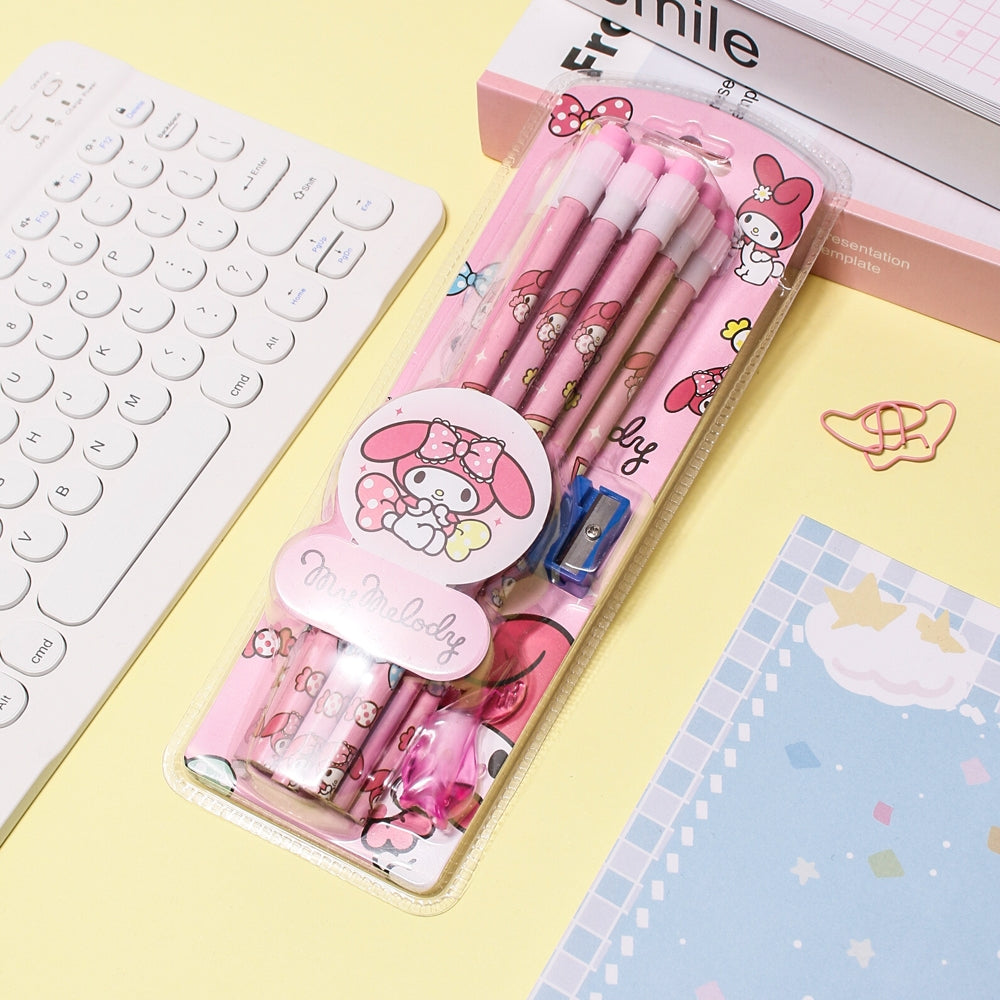Sanrio 12-Pack HB Pencils with Eraser Tips