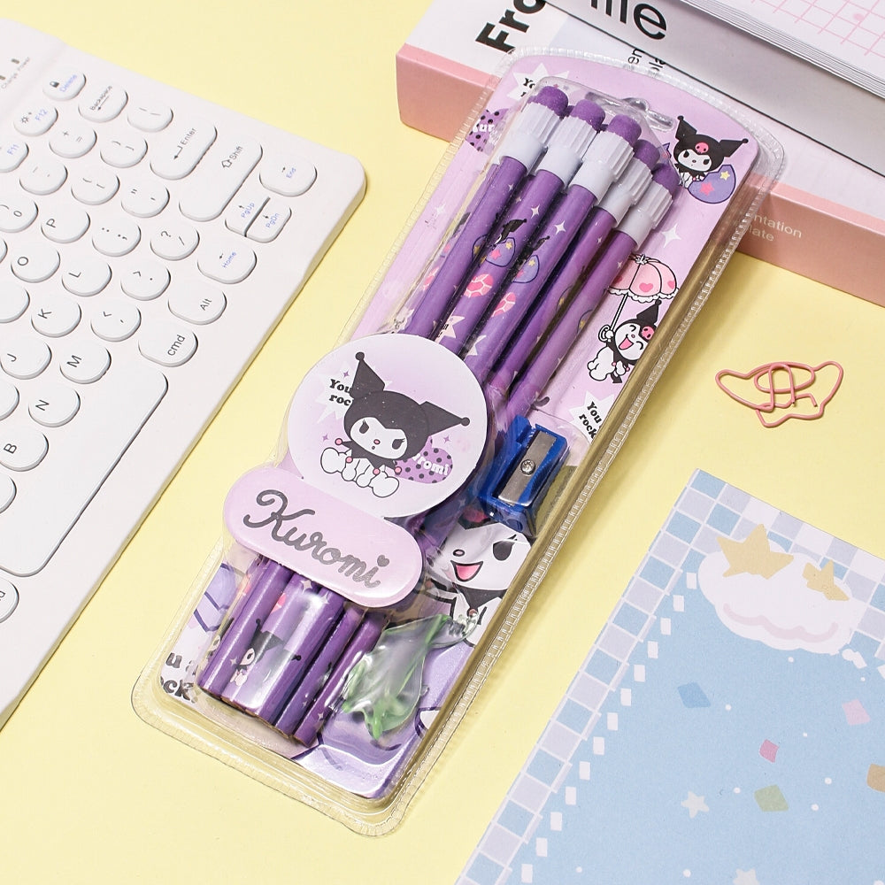 Sanrio 12-Pack HB Pencils with Eraser Tips