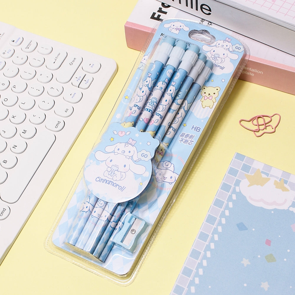 Sanrio 12-Pack HB Pencils with Eraser Tips