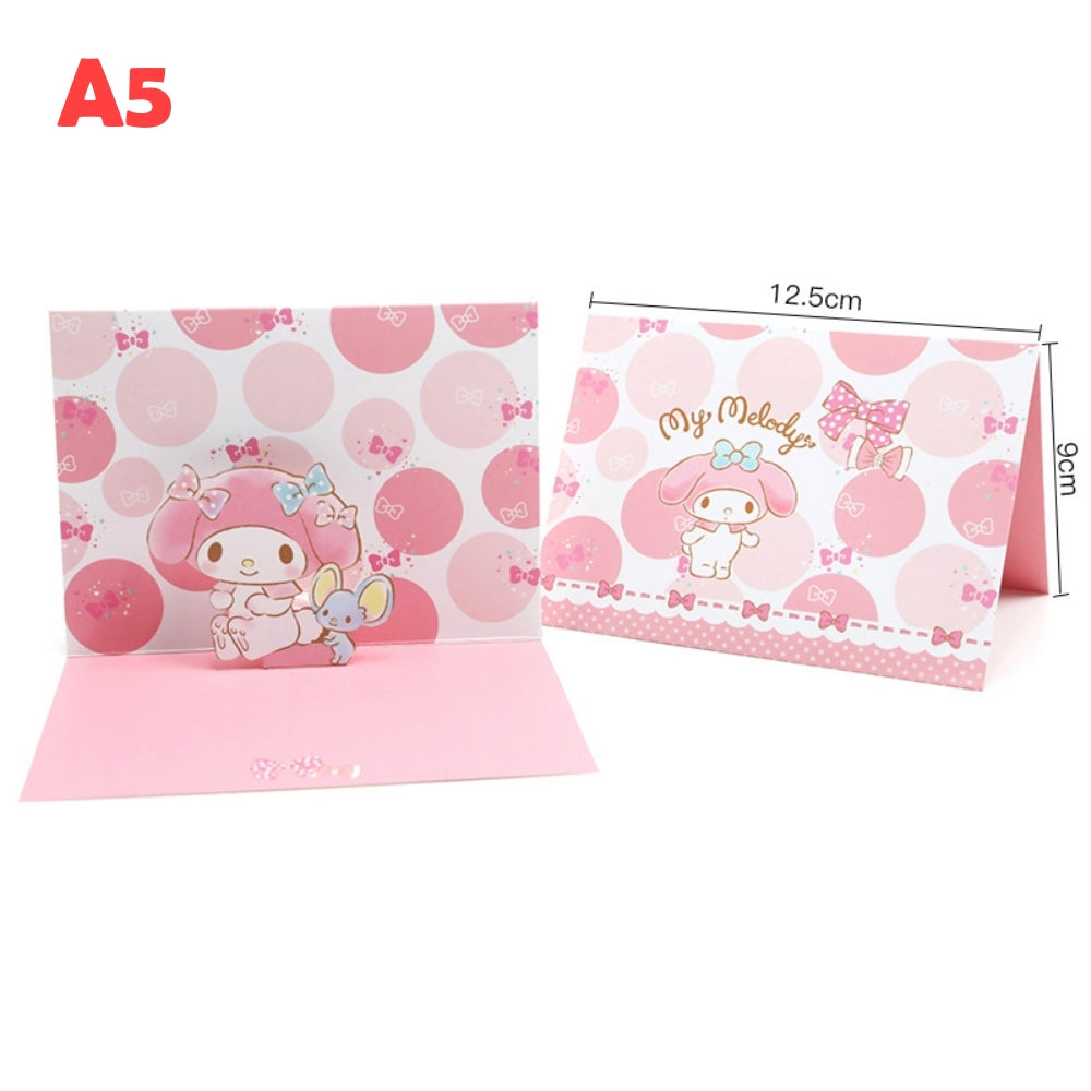 Collection de cartes de vœux pop-up Sanrio