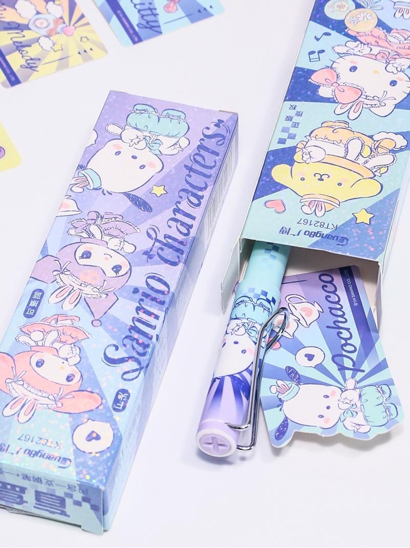 Sanrio Licensed Blue Ink Blind Box Fountain Pen Gift Set