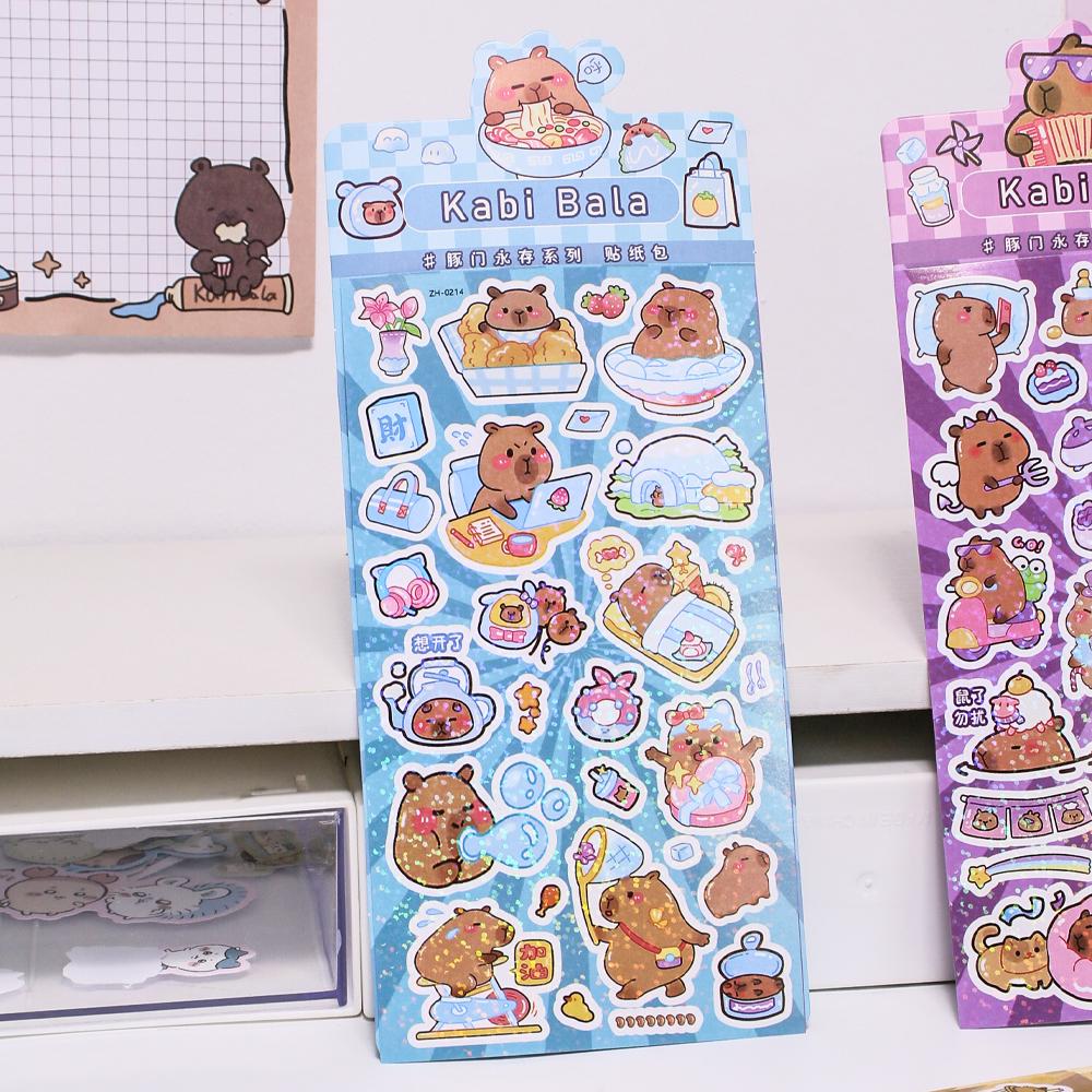 Capybara Laser Filmed Stickers-Weiweigoods