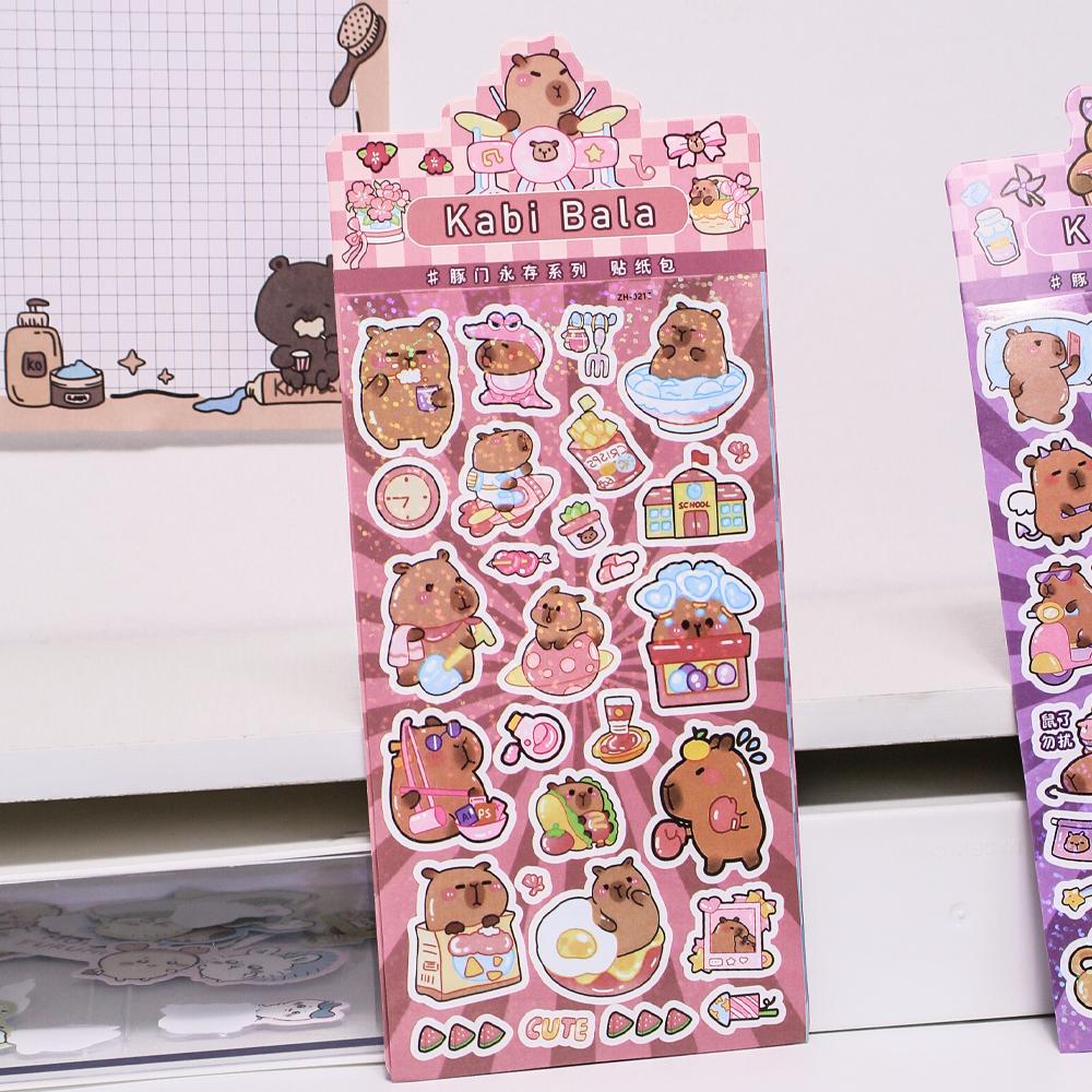 Capybara Laser Filmed Stickers-Weiweigoods