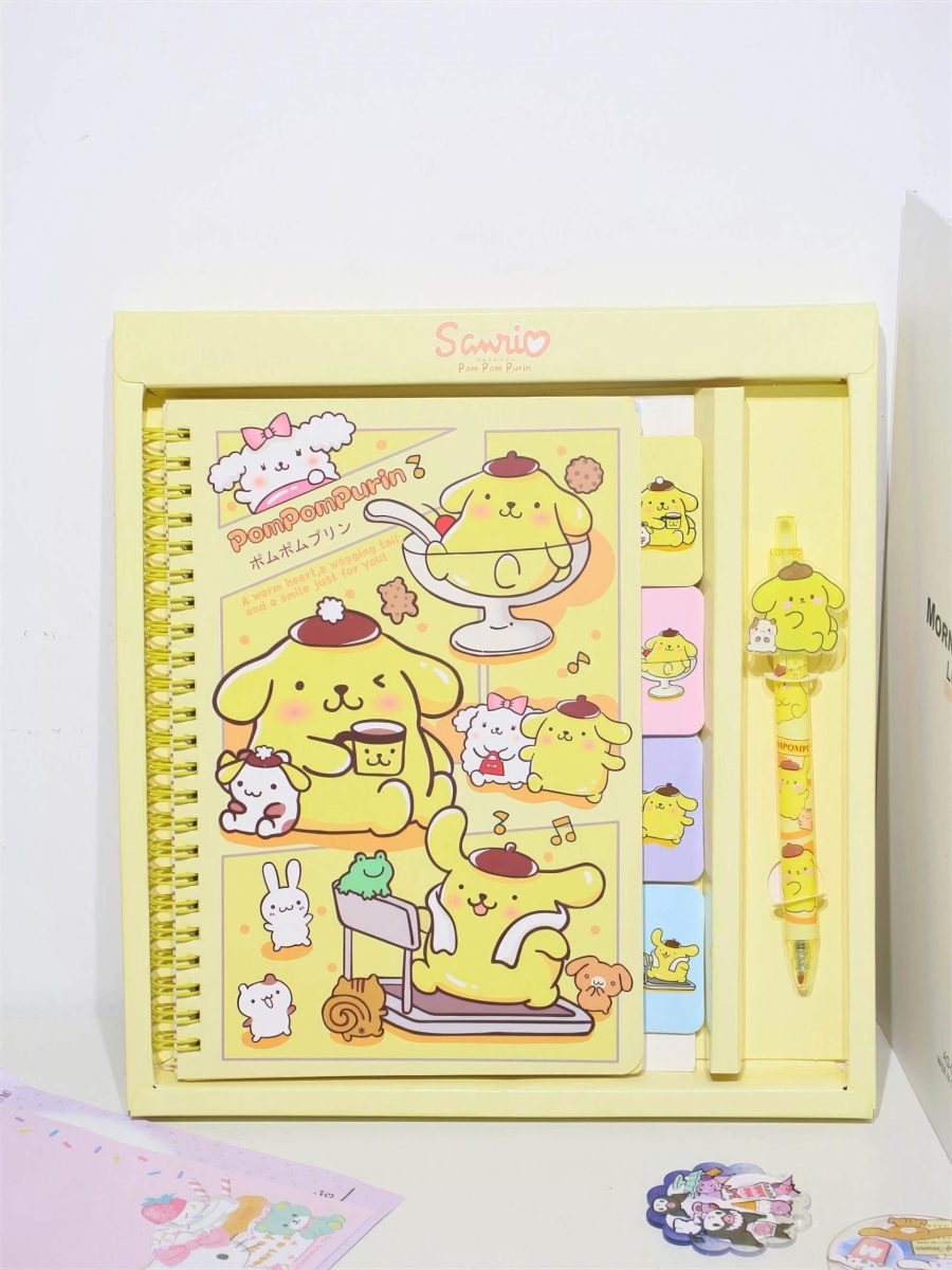 Cute Spiral Notebook Set with Pen-Weiweigoods