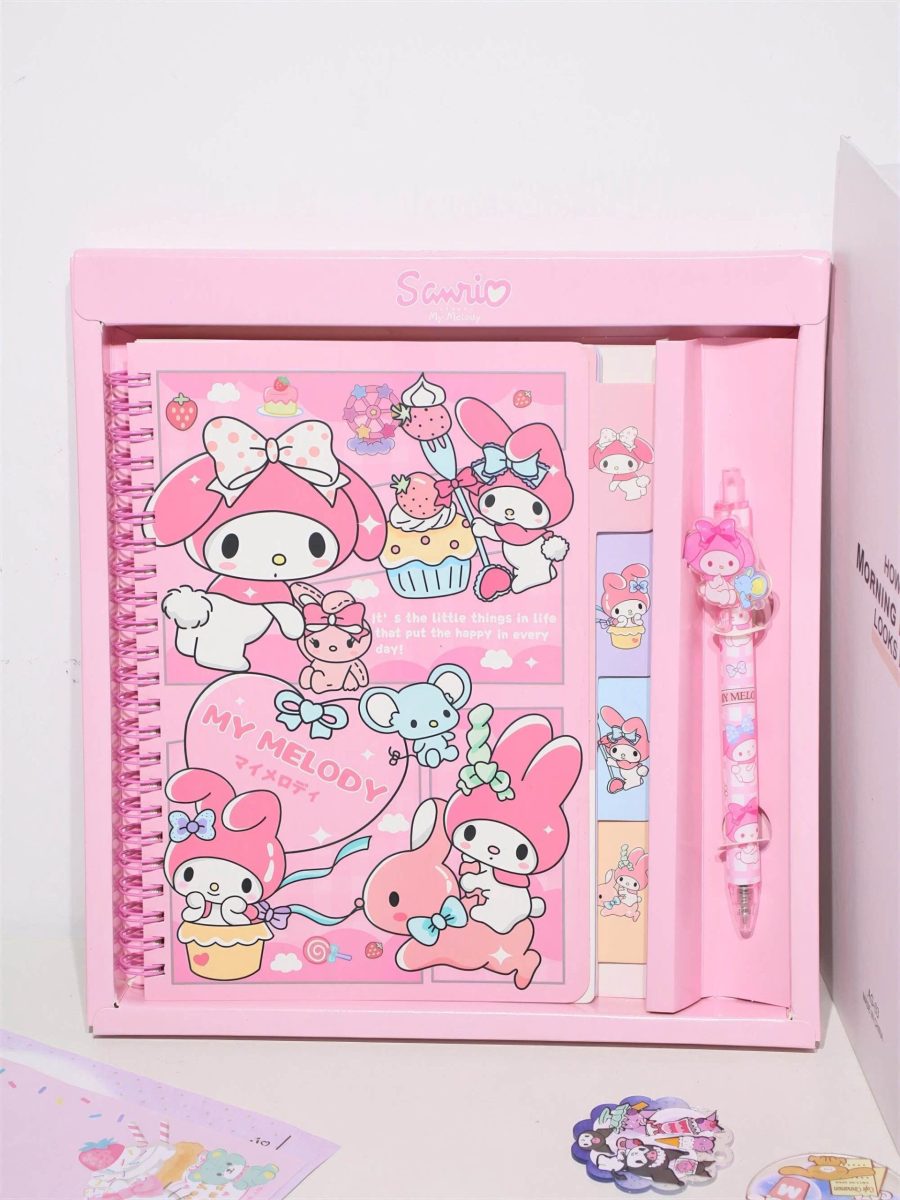 Cute Spiral Notebook Set with Pen-Weiweigoods