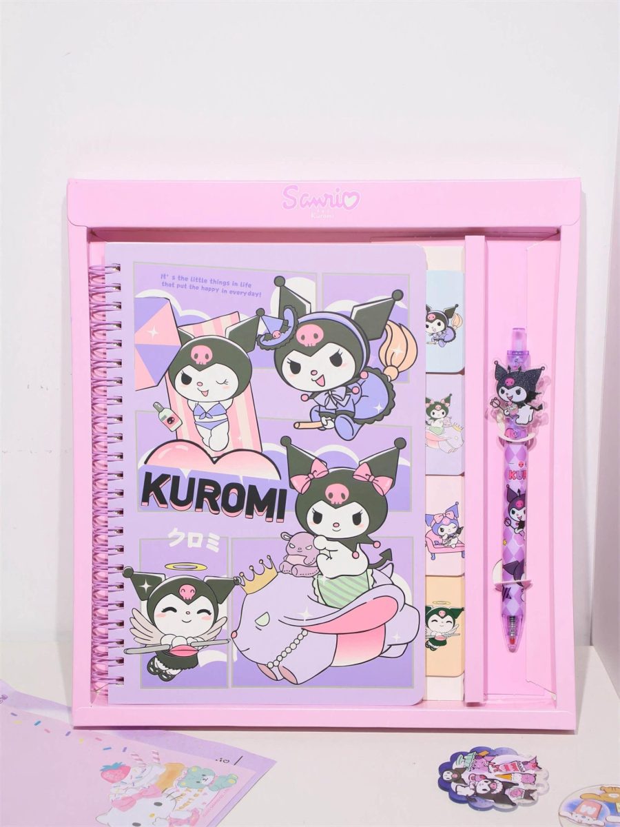 Süßes Sanrio Spiral-Notizbuch-Set mit Stift
